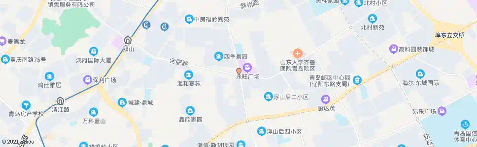 青岛劲松三路合肥路_公交站地图_青岛公交_妙搜公交查询2025