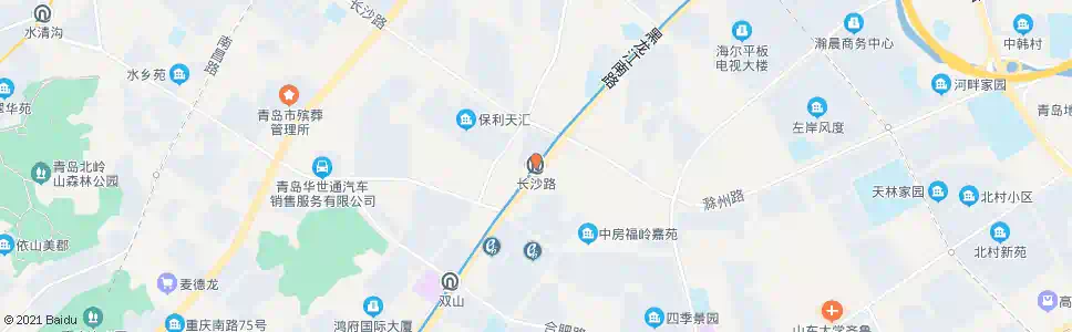 青岛长沙路_公交站地图_青岛公交_妙搜公交查询2025