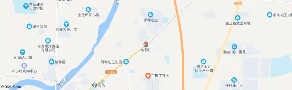 青岛东郭庄_公交站地图_青岛公交_妙搜公交查询2025