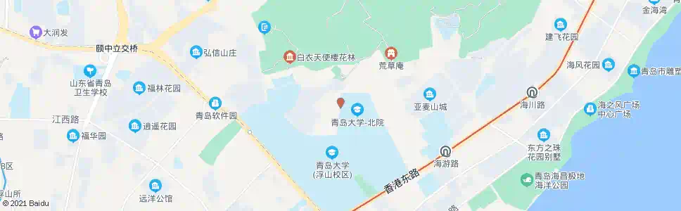 青岛行政学院宿舍_公交站地图_青岛公交_妙搜公交查询2025