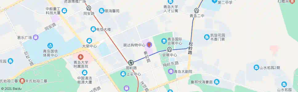 青岛丽达广场_公交站地图_青岛公交_妙搜公交查询2025