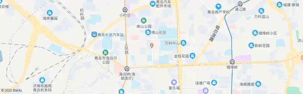 青岛鞍山路(鞍山二路)_公交站地图_青岛公交_妙搜公交查询2025