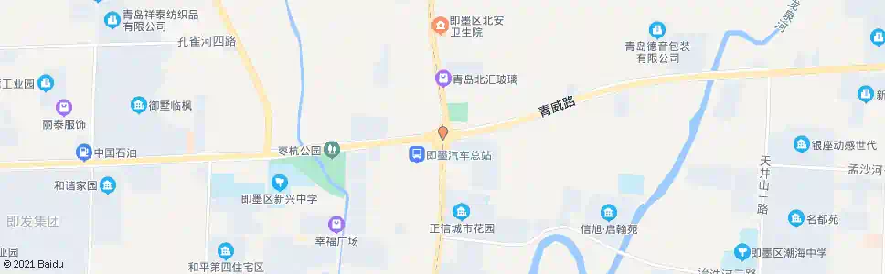 青岛青威路(北)_公交站地图_青岛公交_妙搜公交查询2025