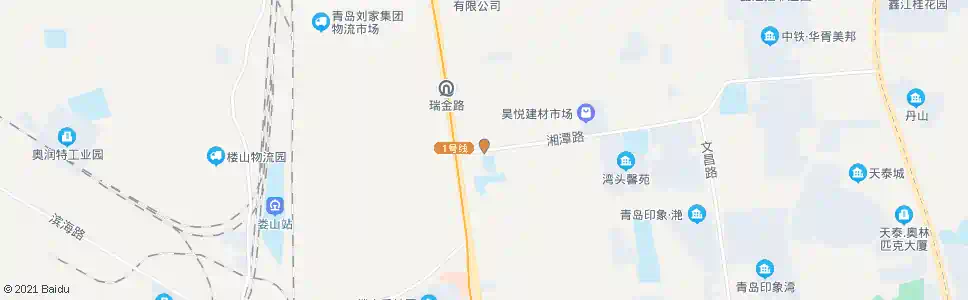 青岛湘潭路重庆中路_公交站地图_青岛公交_妙搜公交查询2025