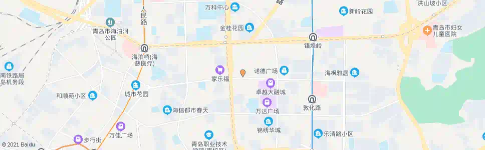 青岛良辰美景_公交站地图_青岛公交_妙搜公交查询2025