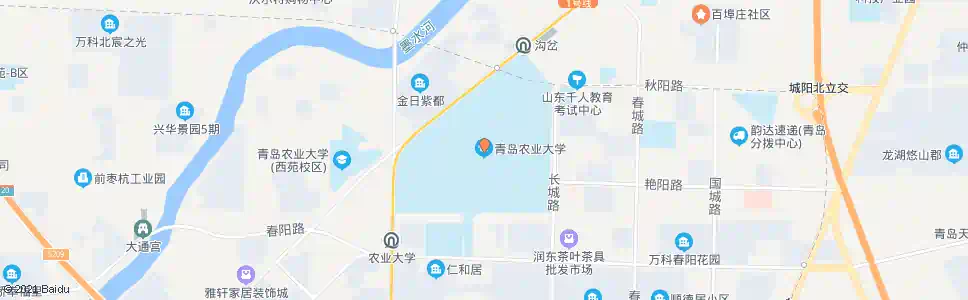 青岛农大校舍_公交站地图_青岛公交_妙搜公交查询2025