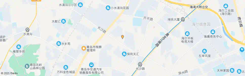 青岛长沙小区西_公交站地图_青岛公交_妙搜公交查询2025