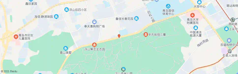 青岛银川西路_公交站地图_青岛公交_妙搜公交查询2025