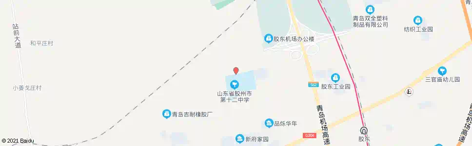 青岛12中_公交站地图_青岛公交_妙搜公交查询2025