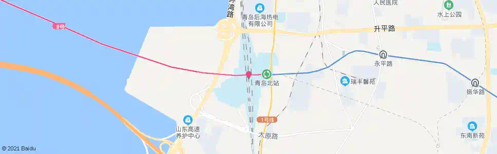 青岛上马北_公交站地图_青岛公交_妙搜公交查询2025