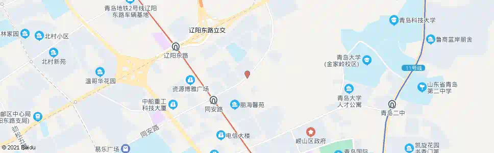 青岛鸿泰雅园_公交站地图_青岛公交_妙搜公交查询2025