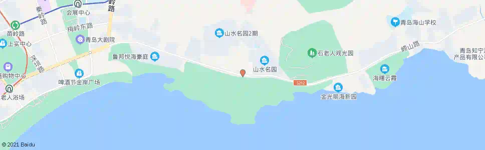 青岛石老人_公交站地图_青岛公交_妙搜公交查询2025