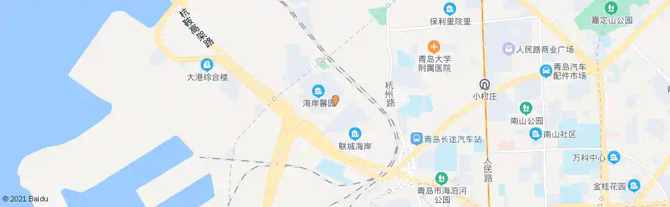 青岛海岸馨园_公交站地图_青岛公交_妙搜公交查询2025