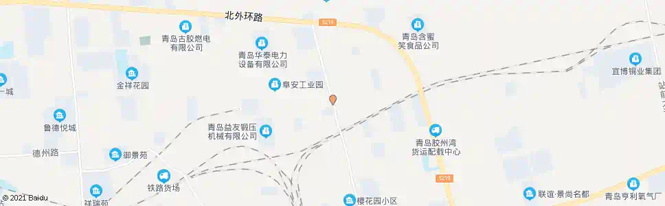 青岛阜安工业园_公交站地图_青岛公交_妙搜公交查询2025