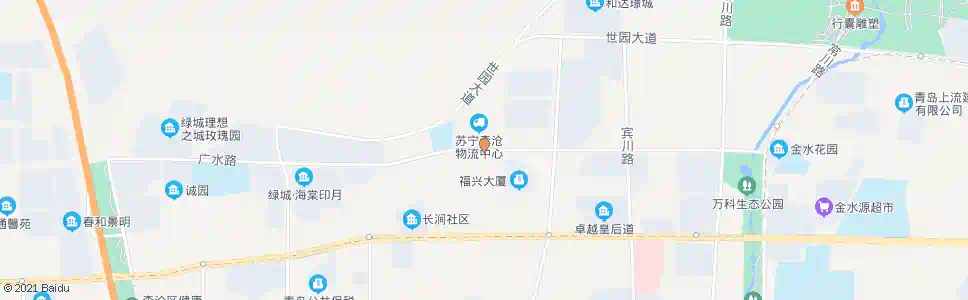 青岛广水路达川路_公交站地图_青岛公交_妙搜公交查询2025
