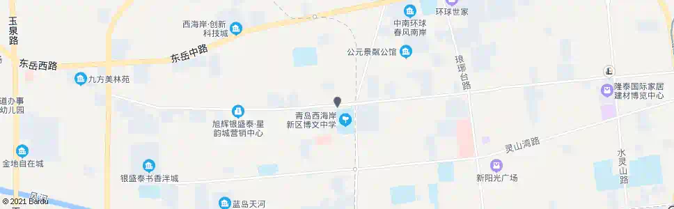 青岛珠山办事处东_公交站地图_青岛公交_妙搜公交查询2025