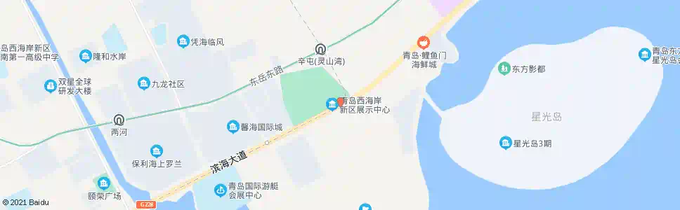 青岛灵山湾文化产区_公交站地图_青岛公交_妙搜公交查询2025