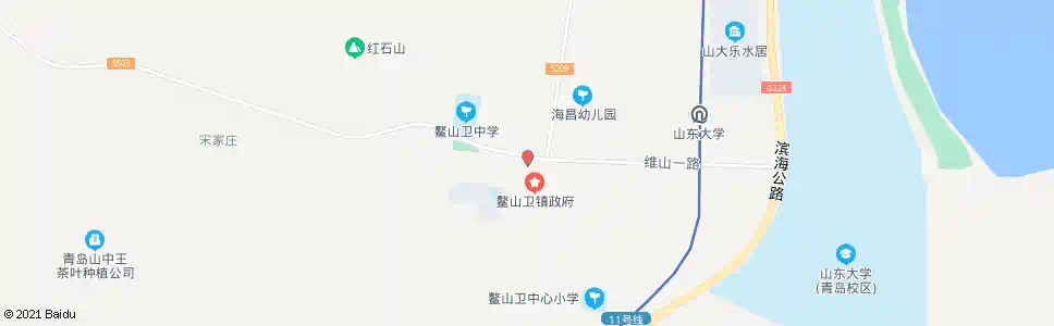 青岛鳌山站_公交站地图_青岛公交_妙搜公交查询2025