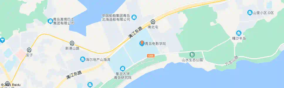 青岛电影学院北_公交站地图_青岛公交_妙搜公交查询2025