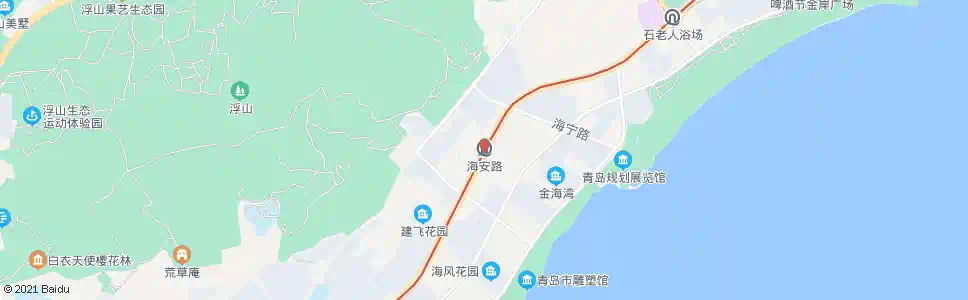 青岛海安路_公交站地图_青岛公交_妙搜公交查询2025