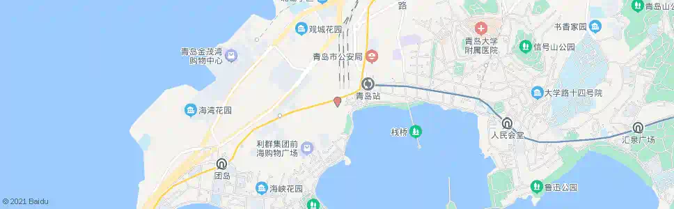 青岛广州路火车站_公交站地图_青岛公交_妙搜公交查询2025