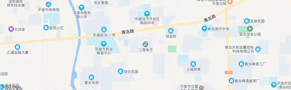 青岛三莹电子_公交站地图_青岛公交_妙搜公交查询2025