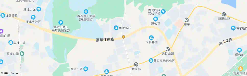 青岛嘉陵江东路_公交站地图_青岛公交_妙搜公交查询2025