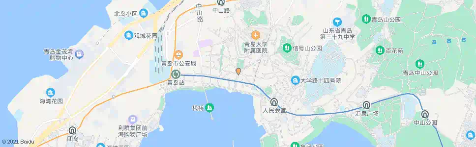 青岛湖南路青岛路_公交站地图_青岛公交_妙搜公交查询2025