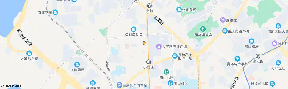 青岛人民路小学_公交站地图_青岛公交_妙搜公交查询2025