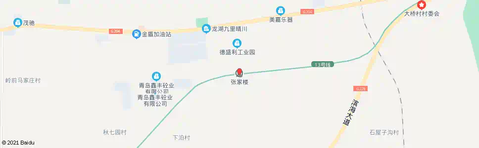 青岛张家楼_公交站地图_青岛公交_妙搜公交查询2025