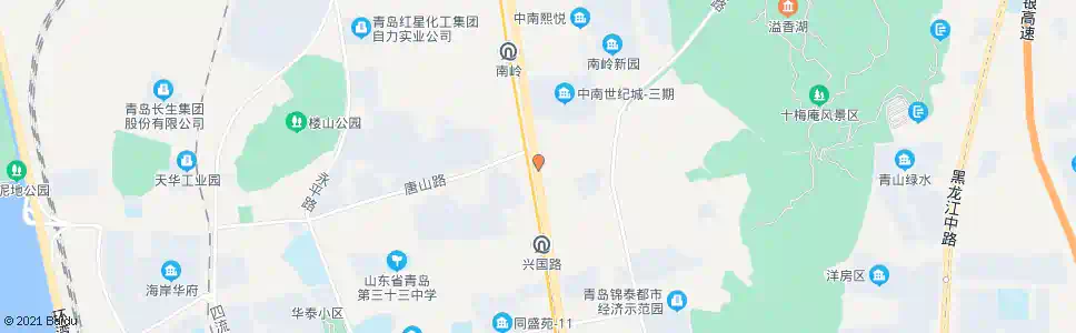青岛重庆中路唐山路_公交站地图_青岛公交_妙搜公交查询2025