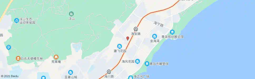 青岛梅岭西路海龙路_公交站地图_青岛公交_妙搜公交查询2025
