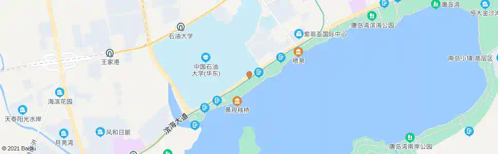 青岛石油大学南门_公交站地图_青岛公交_妙搜公交查询2025
