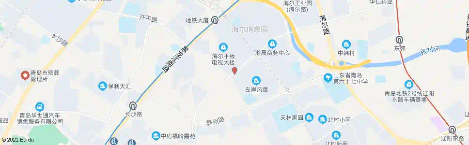 青岛劲松三路长沙路_公交站地图_青岛公交_妙搜公交查询2025