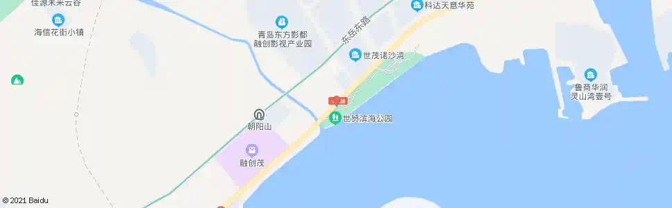 青岛白果树南_公交站地图_青岛公交_妙搜公交查询2025