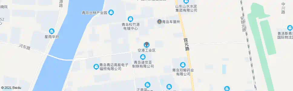 青岛空港工业区南门_公交站地图_青岛公交_妙搜公交查询2025