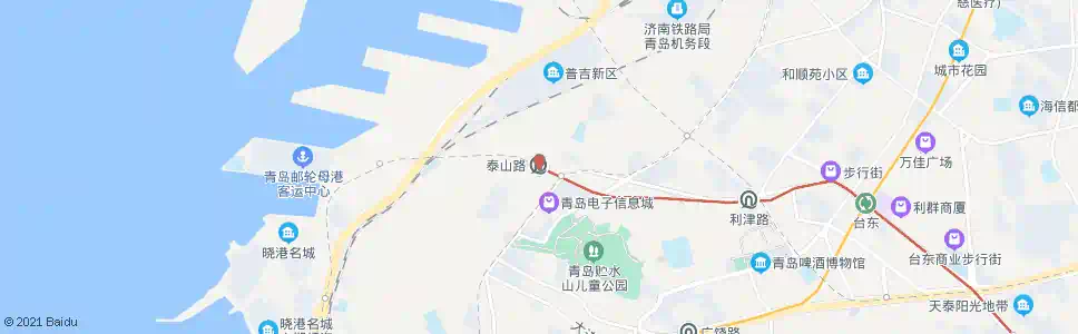青岛泰山路(S329)_公交站地图_青岛公交_妙搜公交查询2025