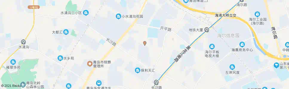 青岛长沙小区北_公交站地图_青岛公交_妙搜公交查询2025