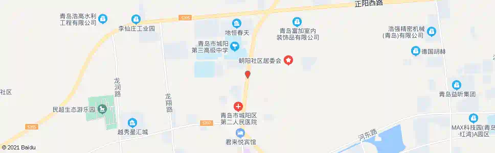 青岛城阳三中_公交站地图_青岛公交_妙搜公交查询2025