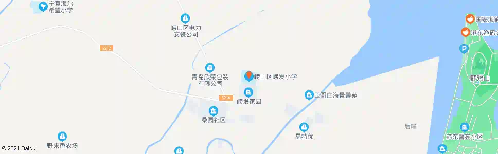 青岛崂发小学_公交站地图_青岛公交_妙搜公交查询2025