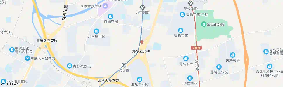 青岛海尔立交桥_公交站地图_青岛公交_妙搜公交查询2025