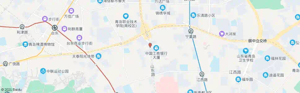 青岛山东路宁夏路_公交站地图_青岛公交_妙搜公交查询2025