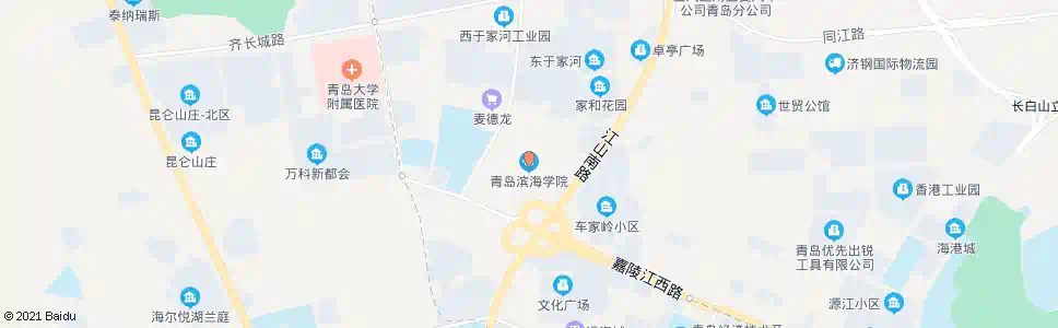 青岛青岛滨海学院_公交站地图_青岛公交_妙搜公交查询2025