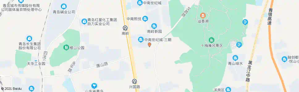 青岛南岭一路_公交站地图_青岛公交_妙搜公交查询2025