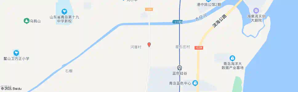 青岛河崖村_公交站地图_青岛公交_妙搜公交查询2025