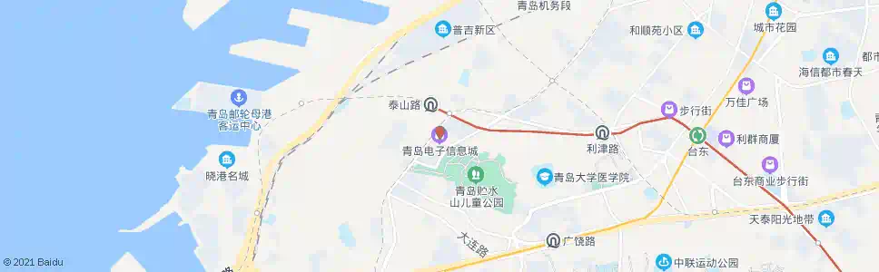 青岛辽宁路电子信息城_公交站地图_青岛公交_妙搜公交查询2025