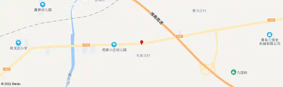 青岛毛家沟_公交站地图_青岛公交_妙搜公交查询2025