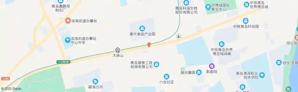 青岛康大食品_公交站地图_青岛公交_妙搜公交查询2025