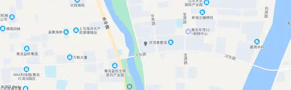 青岛世茂红墅湾_公交站地图_青岛公交_妙搜公交查询2025