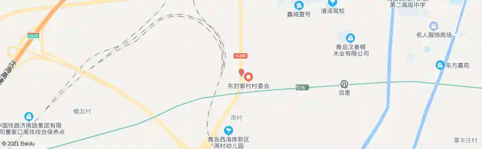 青岛东封家庄_公交站地图_青岛公交_妙搜公交查询2025